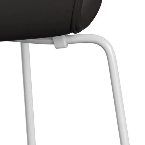 Fritz Hansen Series 7™ Chair Full Upholstery, White/Soft Black Brown