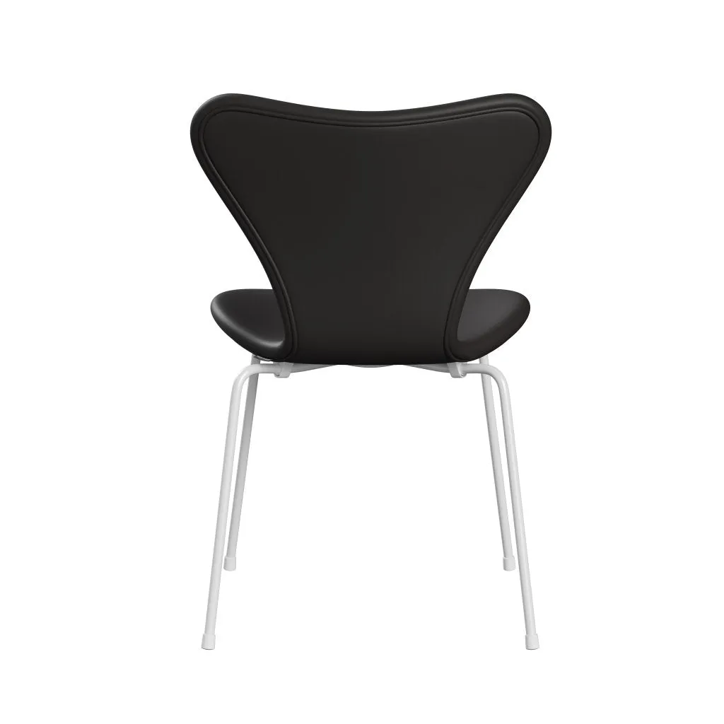 Fritz Hansen Series 7™ Chair Full Upholstery, White/Soft Black Brown