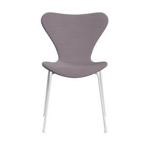 Fritz Hansen Series 7™ Chair Full Upholstery, White/Steelcut Trio White/Violet