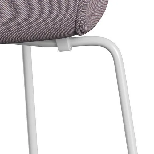 Fritz Hansen Series 7™ Chair Full Upholstery, White/Steelcut Trio White/Violet