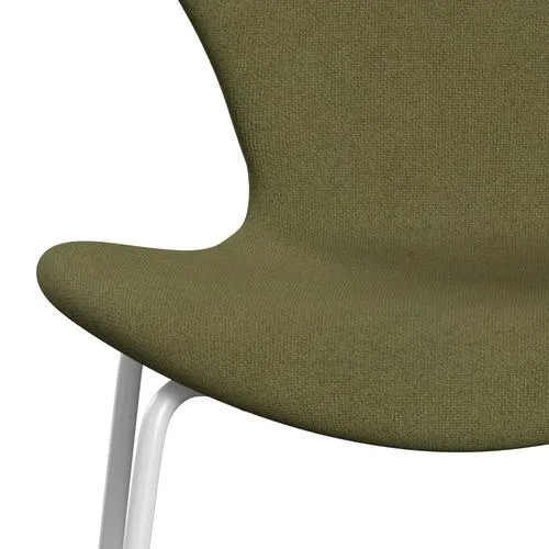 Fritz Hansen Series 7™ Chair Full Upholstery, White/Tonus Dusty Green