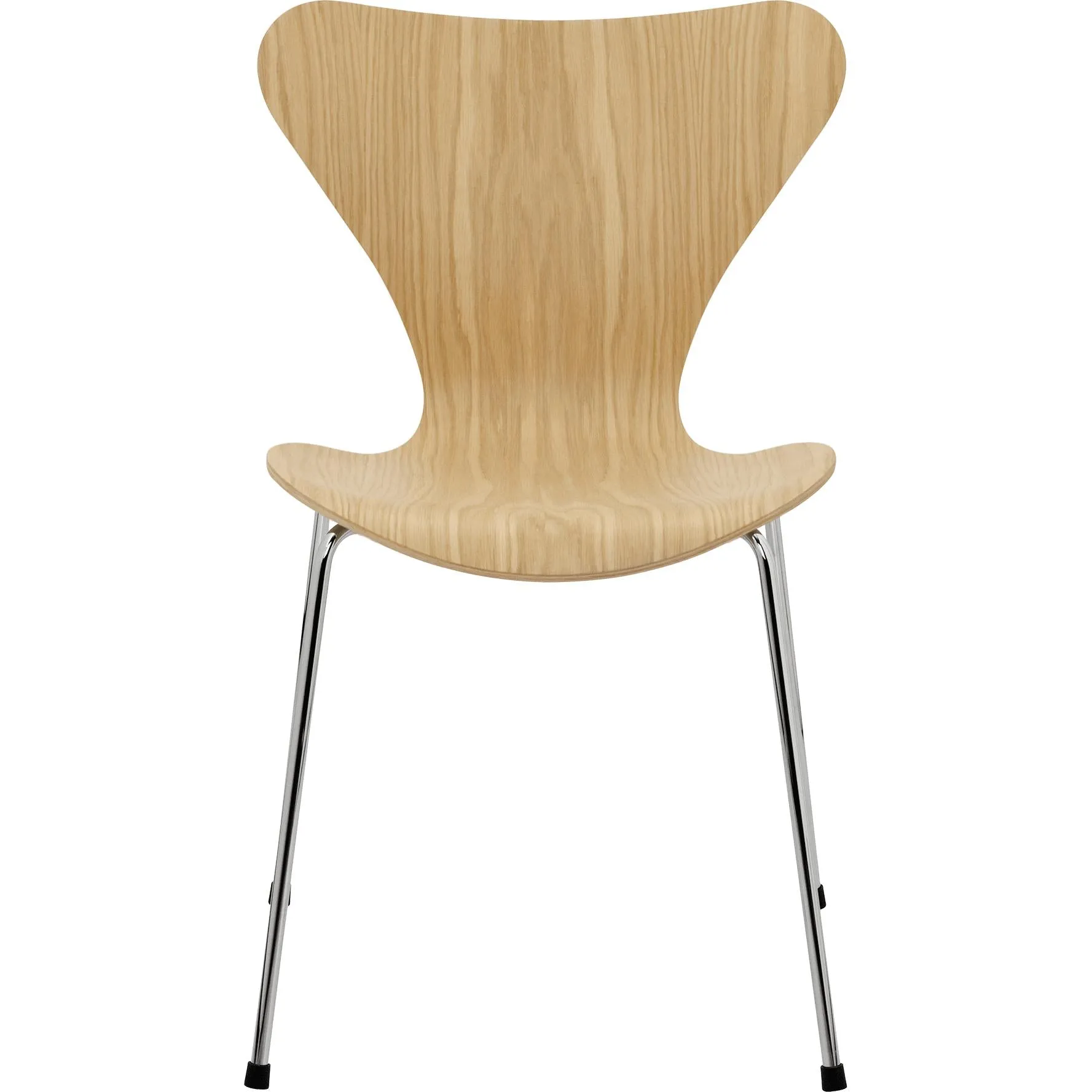 Fritz Hansen Series 7™ Chair Veneer Oak Shell, Chromed Steel Base