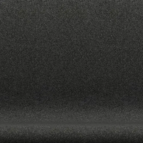Fritz Hansen Swan™ Sofa 2 Seater, Black Lacquered/Divina Melange Grey