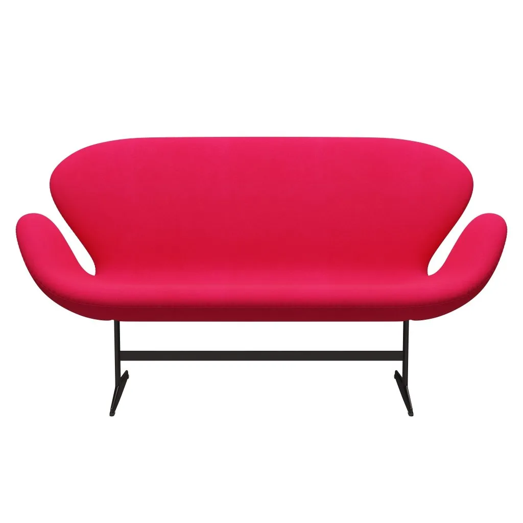 Fritz Hansen Swan™ Sofa 2 Seater, Brown Bronze/Divina Lipstick Pink