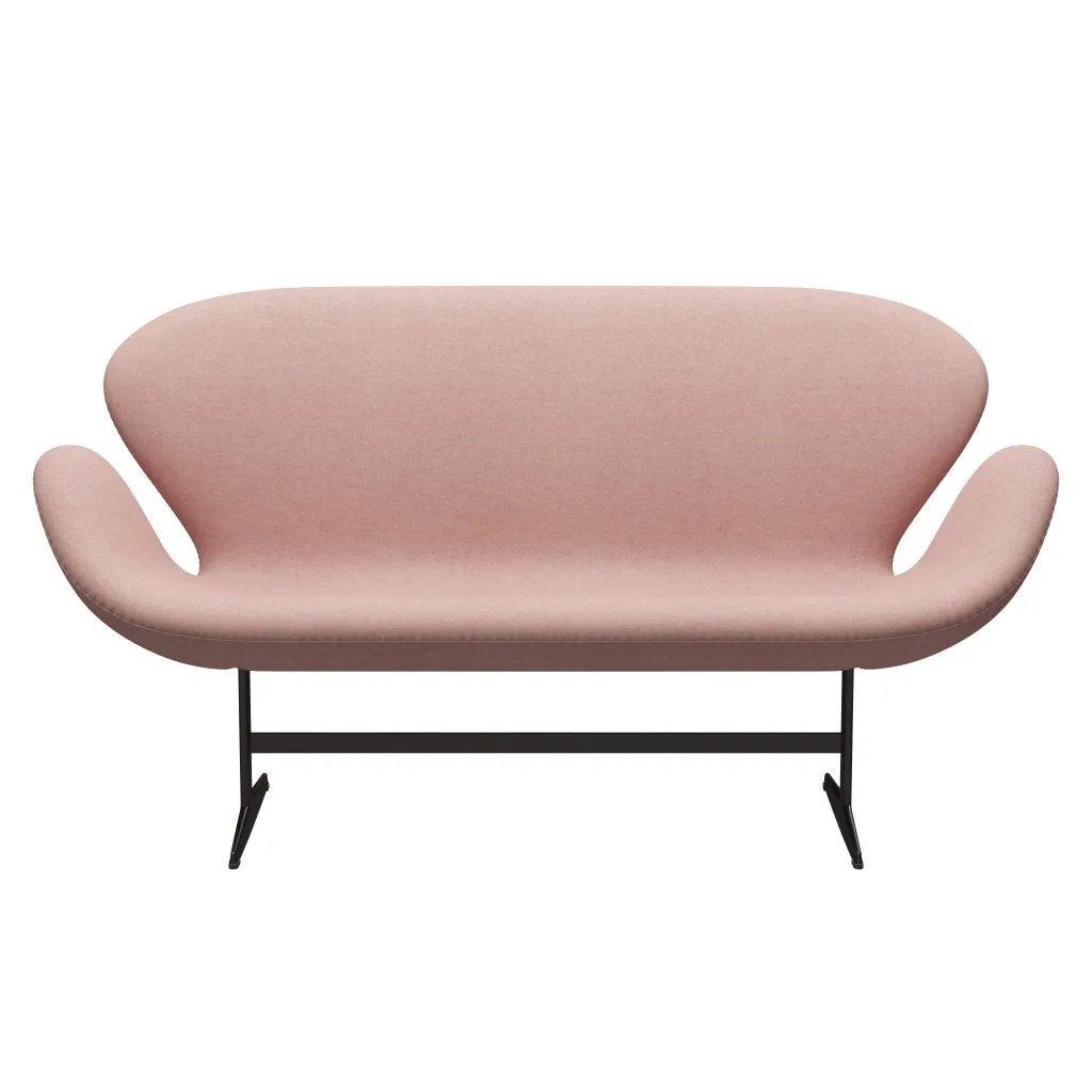 Fritz Hansen Swan™ Sofa 2 Seater, Brown Bronze/Divina Md Soft Pink
