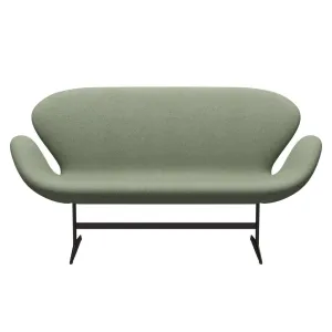 Fritz Hansen Swan™ Sofa 2 Seater, Brown Bronze/Divina Melange Light Green