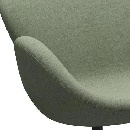 Fritz Hansen Swan™ Sofa 2 Seater, Brown Bronze/Divina Melange Light Green