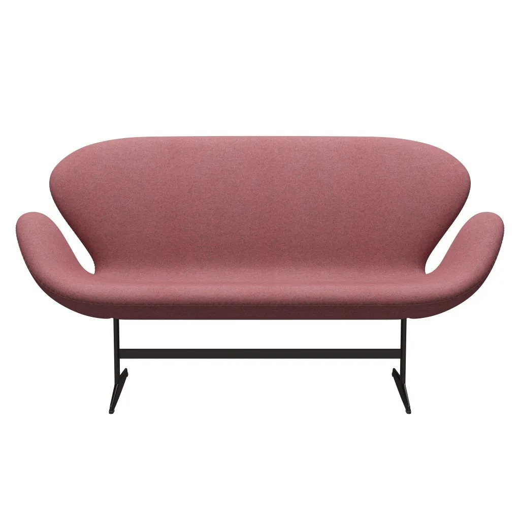 Fritz Hansen Swan™ Sofa 2 Seater, Brown Bronze/Divina Melange Pink