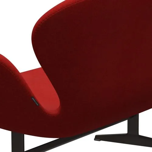 Fritz Hansen Swan™ Sofa 2 Seater, Brown Bronze/Divina Melange Red