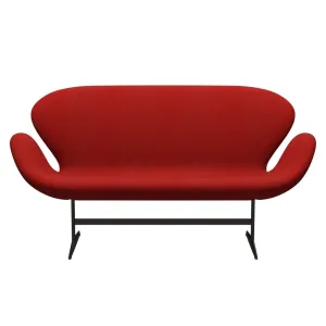Fritz Hansen Swan™ Sofa 2 Seater, Brown Bronze/Divina Melange Red