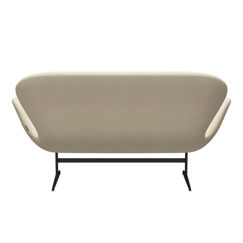 Fritz Hansen Swan™ Sofa 2 Seater, Brown Bronze/Divina White