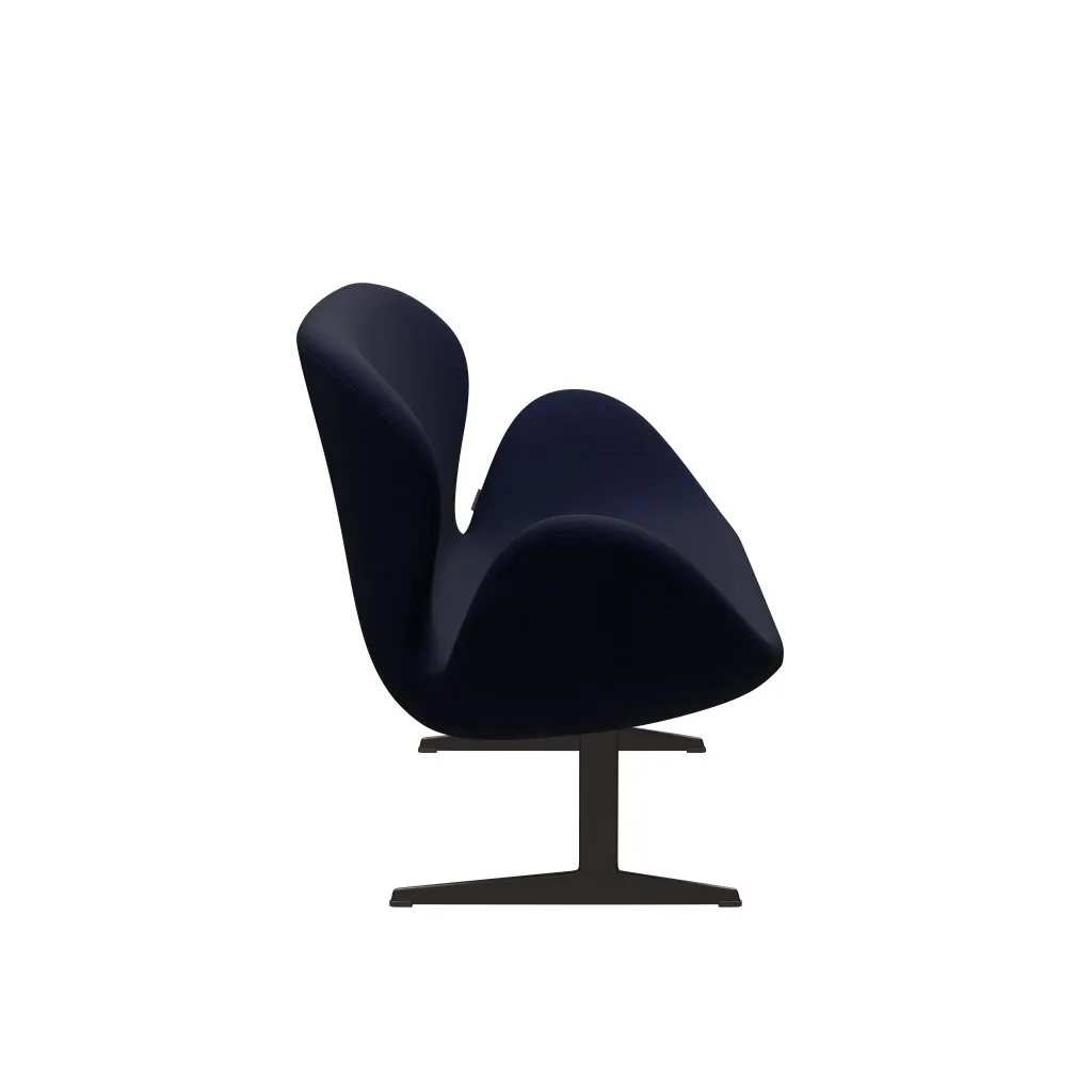 Fritz Hansen Swan™ Sofa 2 Seater, Brown Bronze/Fame Black Blue