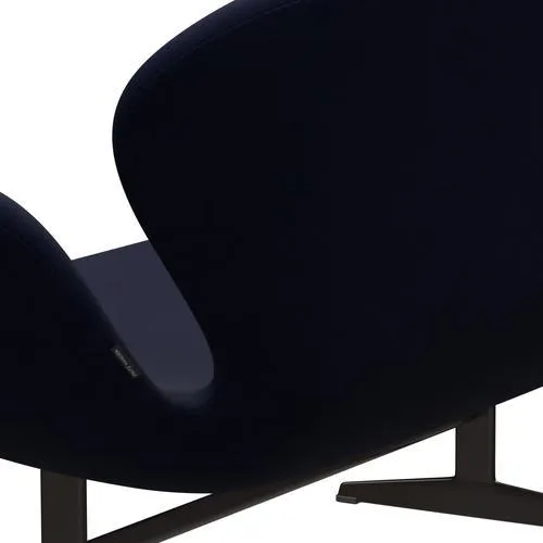 Fritz Hansen Swan™ Sofa 2 Seater, Brown Bronze/Fame Black Blue
