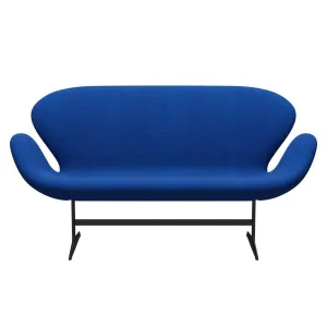 Fritz Hansen Swan™ Sofa 2 Seater, Brown Bronze/Hallingdal Coral Blue