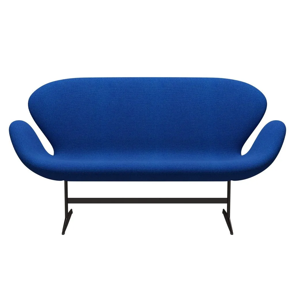 Fritz Hansen Swan™ Sofa 2 Seater, Brown Bronze/Hallingdal Coral Blue