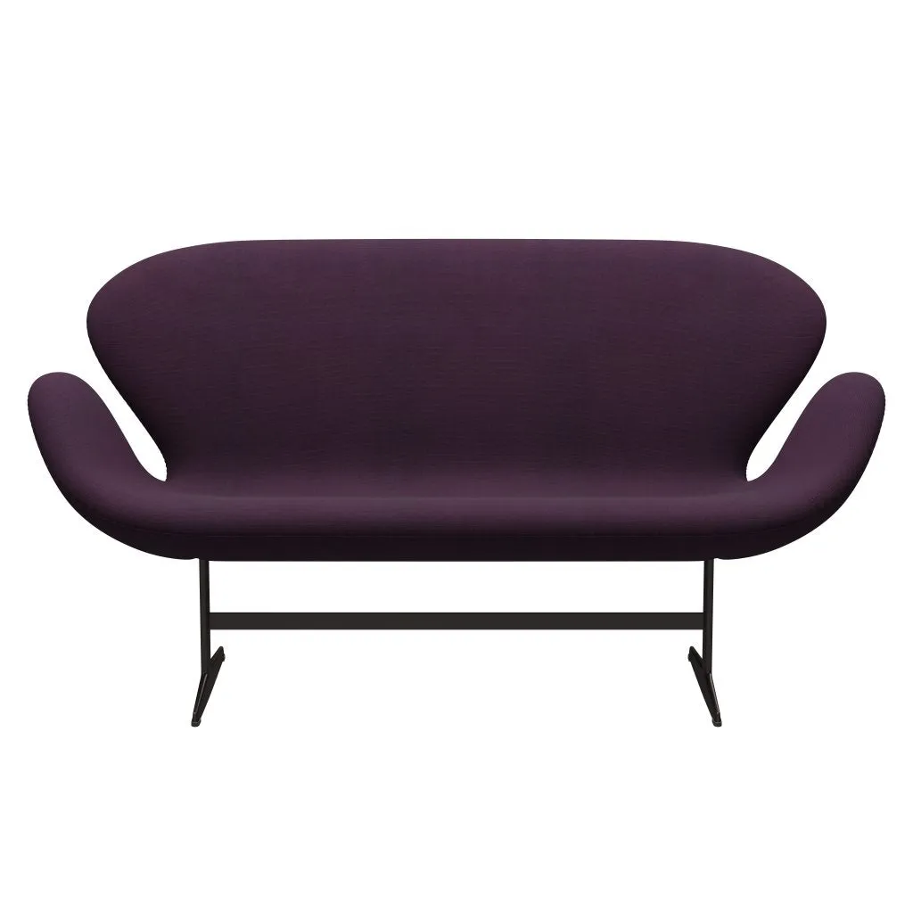 Fritz Hansen Swan™ Sofa 2 Seater, Brown Bronze/Steelcut Medium Violet