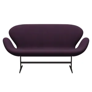 Fritz Hansen Swan™ Sofa 2 Seater, Brown Bronze/Steelcut Medium Violet
