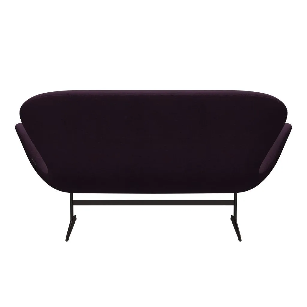 Fritz Hansen Swan™ Sofa 2 Seater, Brown Bronze/Steelcut Medium Violet
