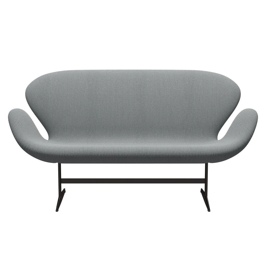 Fritz Hansen Swan™ Sofa 2 Seater, Brown Bronze/Steelcut Trio Grey