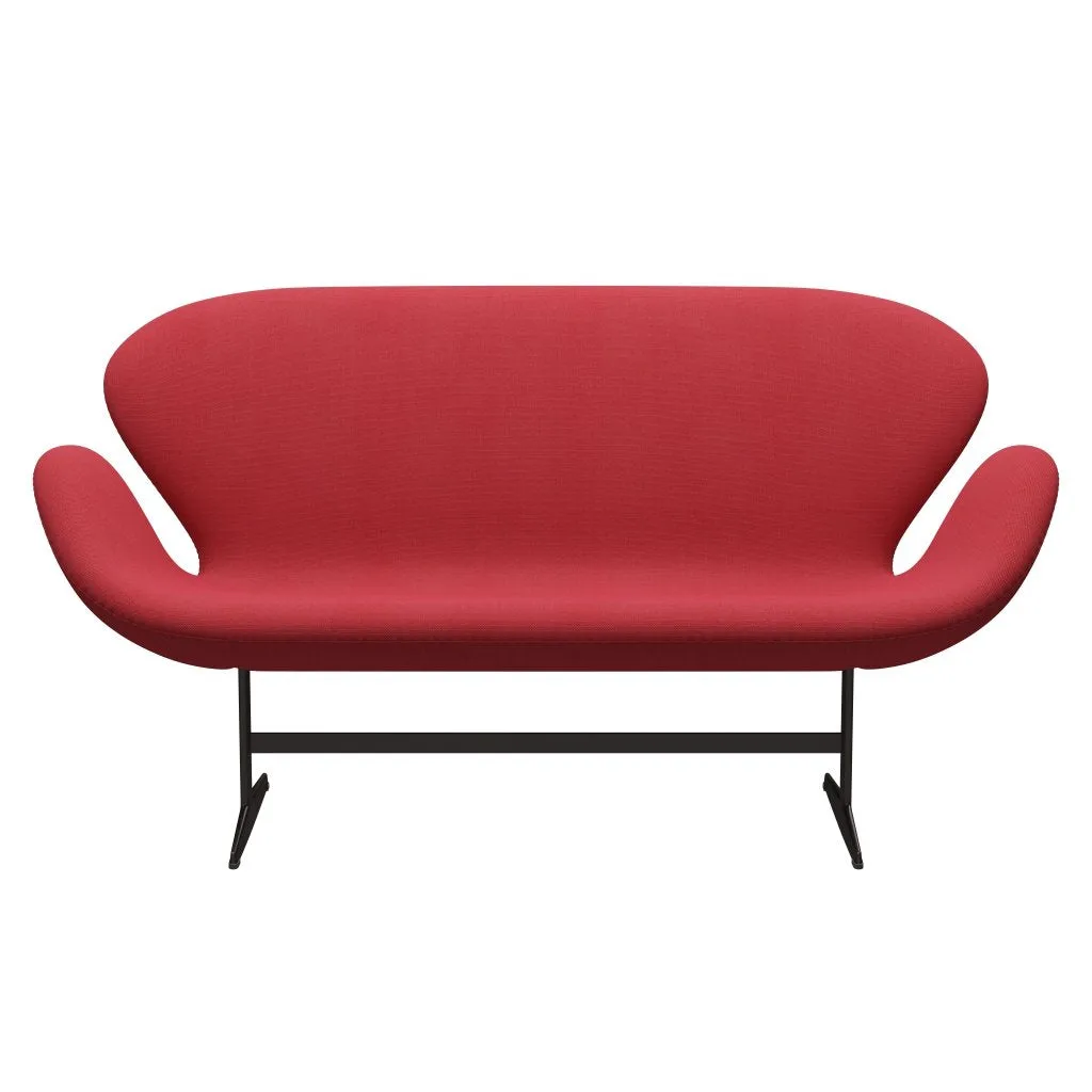 Fritz Hansen Swan™ Sofa 2 Seater, Brown Bronze/Steelcut Trio Red