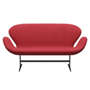 Fritz Hansen Swan™ Sofa 2 Seater, Brown Bronze/Steelcut Trio Red