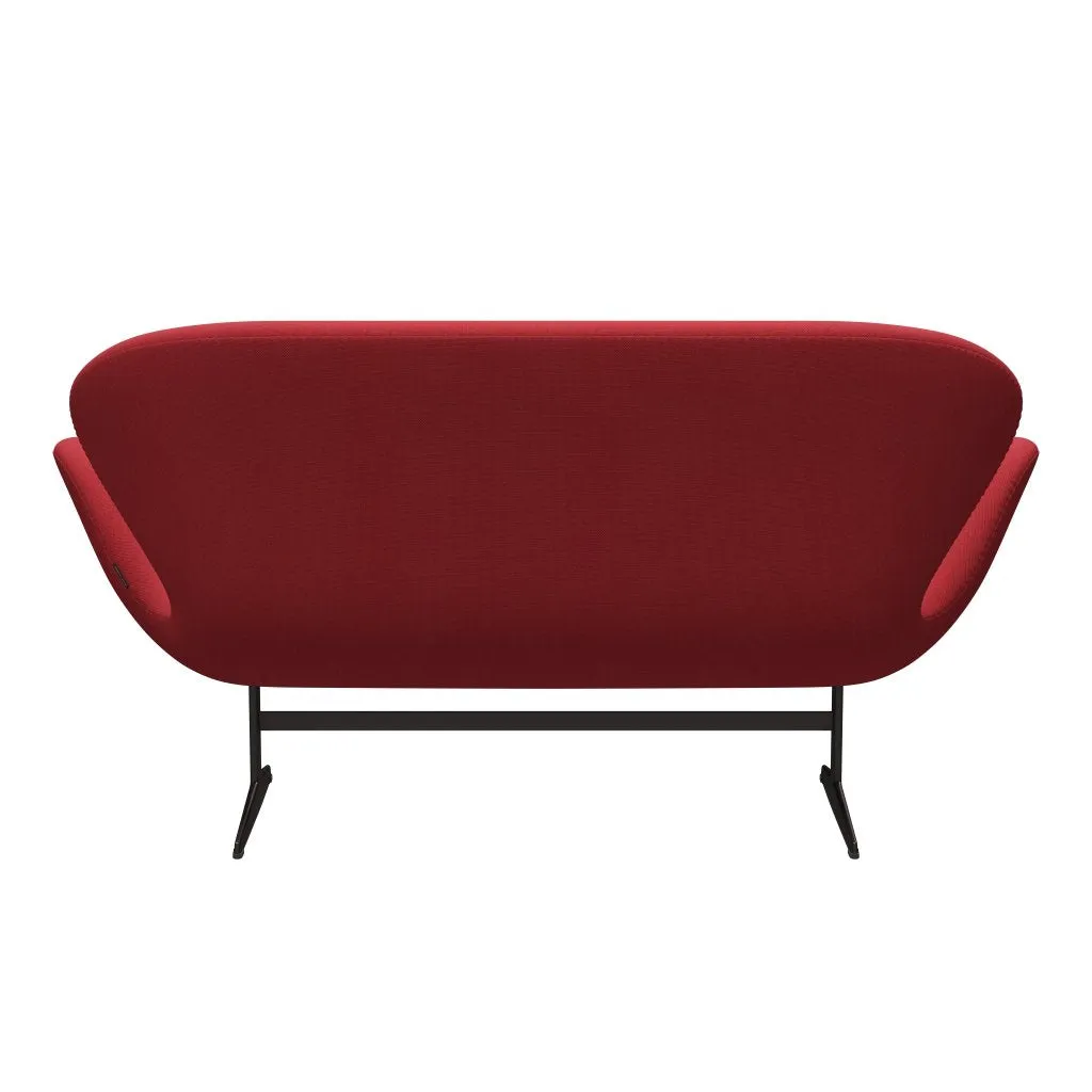 Fritz Hansen Swan™ Sofa 2 Seater, Brown Bronze/Steelcut Trio Red