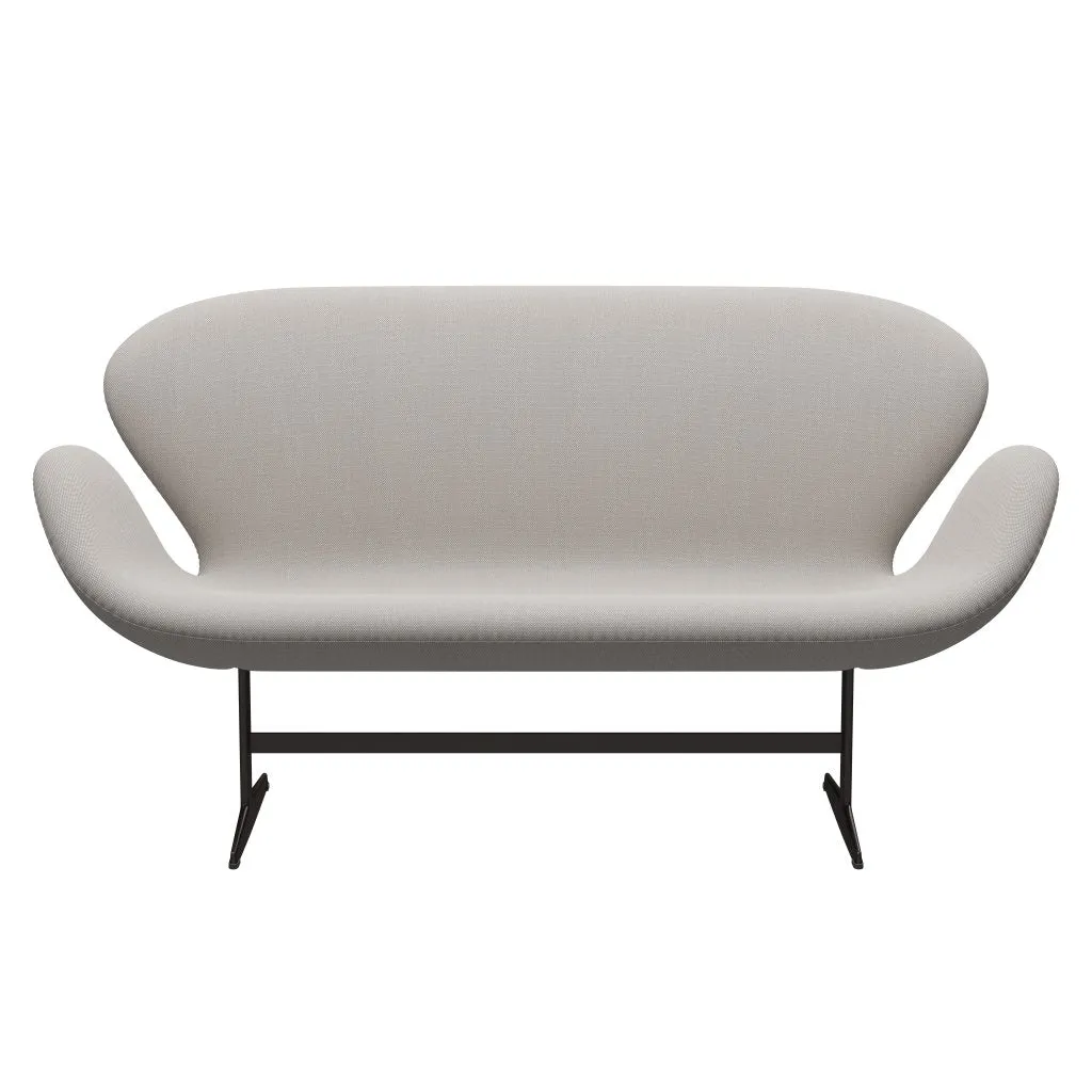 Fritz Hansen Swan™ Sofa 2 Seater, Brown Bronze/Steelcut Trio White & Grey