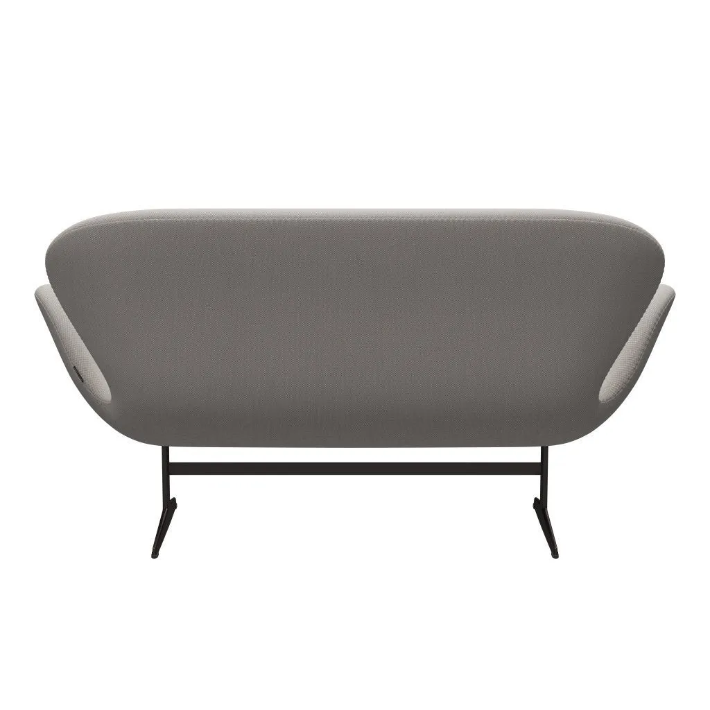 Fritz Hansen Swan™ Sofa 2 Seater, Brown Bronze/Steelcut Trio White & Grey