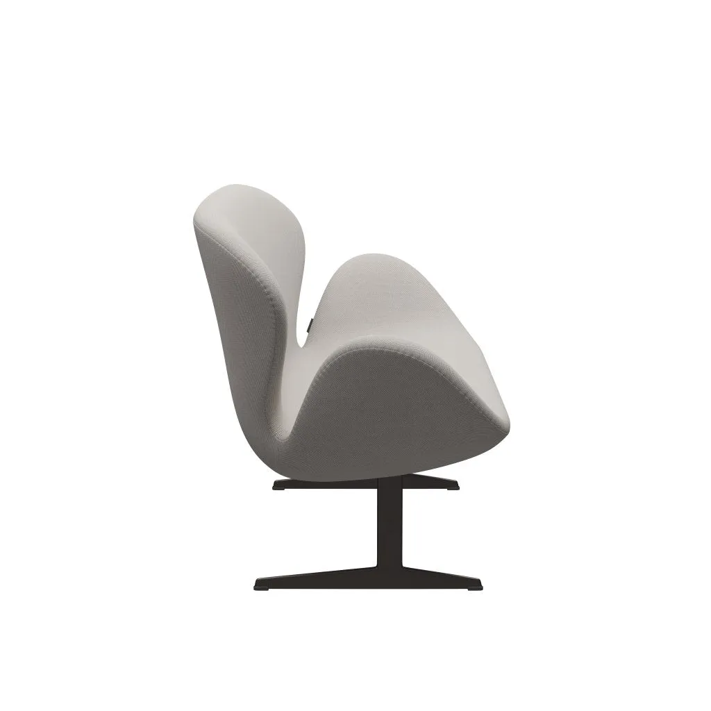 Fritz Hansen Swan™ Sofa 2 Seater, Brown Bronze/Steelcut Trio White & Grey