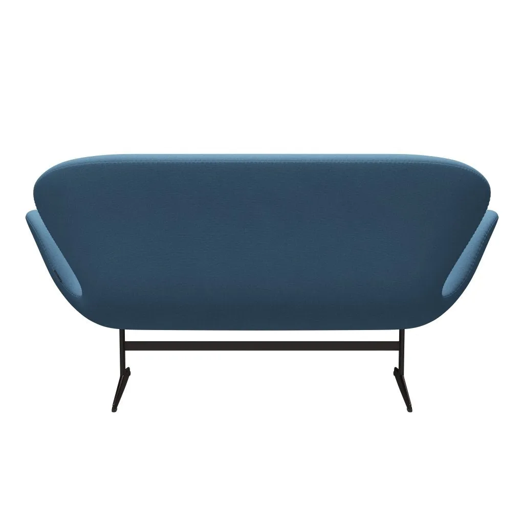 Fritz Hansen Swan™ Sofa 2 Seater, Brown Bronze/Tonus Pastel Blue