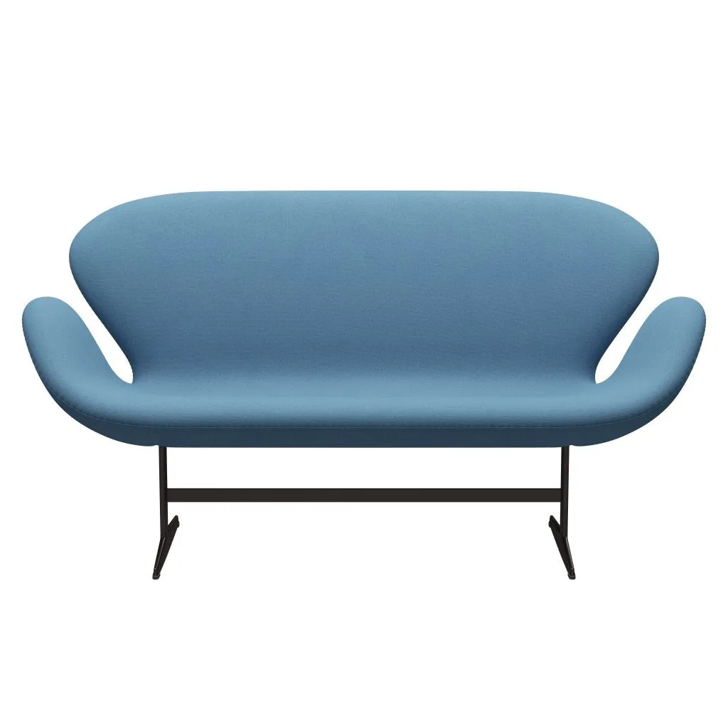 Fritz Hansen Swan™ Sofa 2 Seater, Brown Bronze/Tonus Pastel Blue