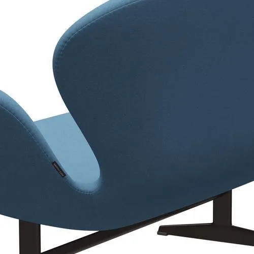 Fritz Hansen Swan™ Sofa 2 Seater, Brown Bronze/Tonus Pastel Blue
