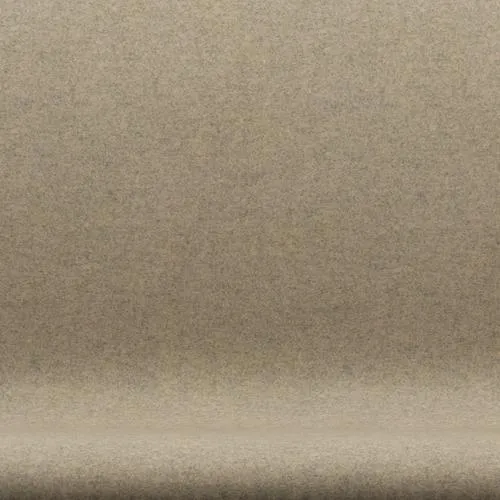 Fritz Hansen Swan™ Sofa 2 Seater, Satin Brushed Aluminium/Divina Melange Grey Sand