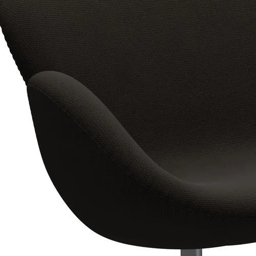Fritz Hansen Swan™ Sofa 2 Seater, Silver Grey/Diablo Chocolate Dark