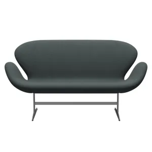 Fritz Hansen Swan™ Sofa 2 Seater, Silver Grey/Diablo Steel Grey
