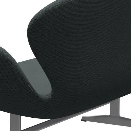 Fritz Hansen Swan™ Sofa 2 Seater, Silver Grey/Diablo Steel Grey