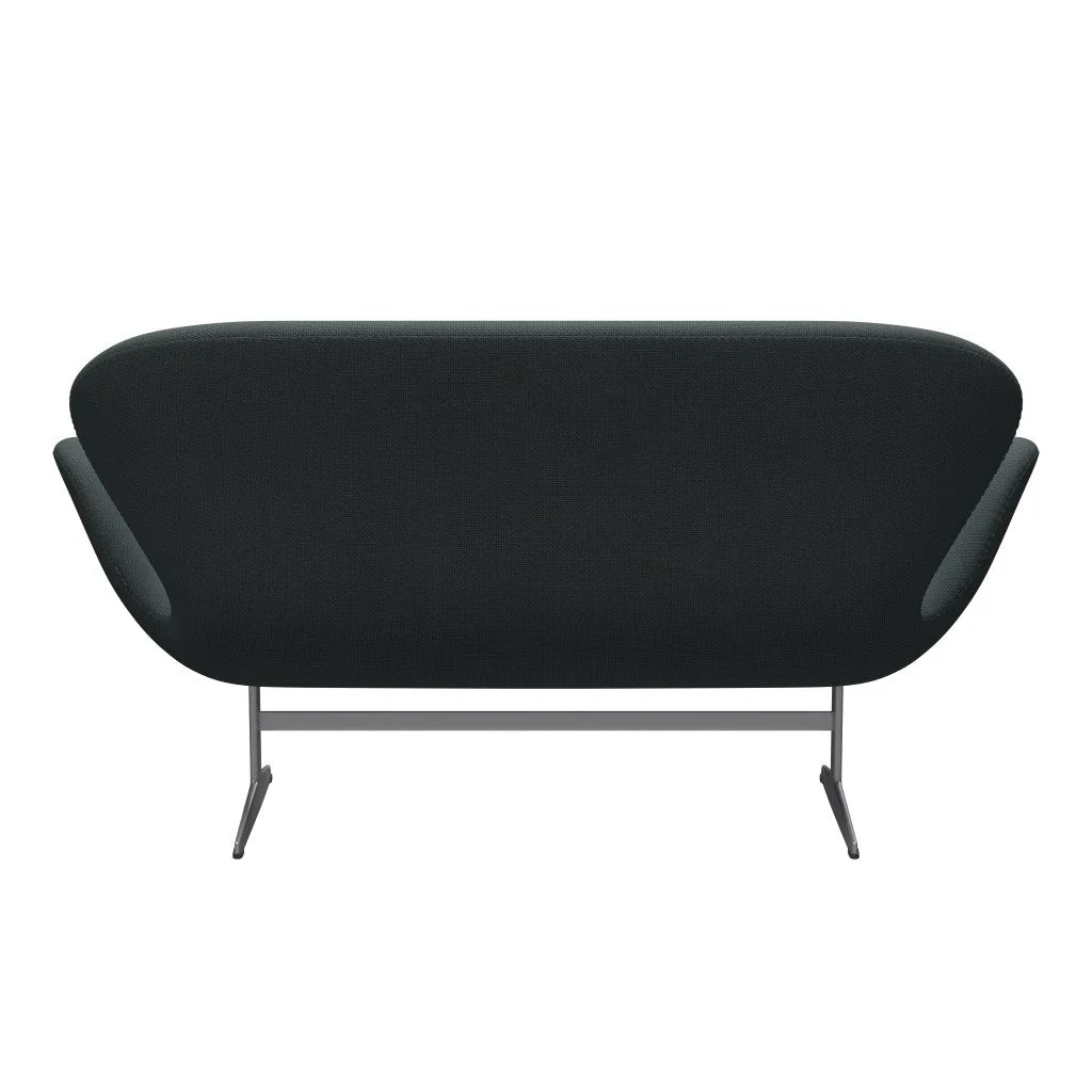 Fritz Hansen Swan™ Sofa 2 Seater, Silver Grey/Diablo Steel Grey