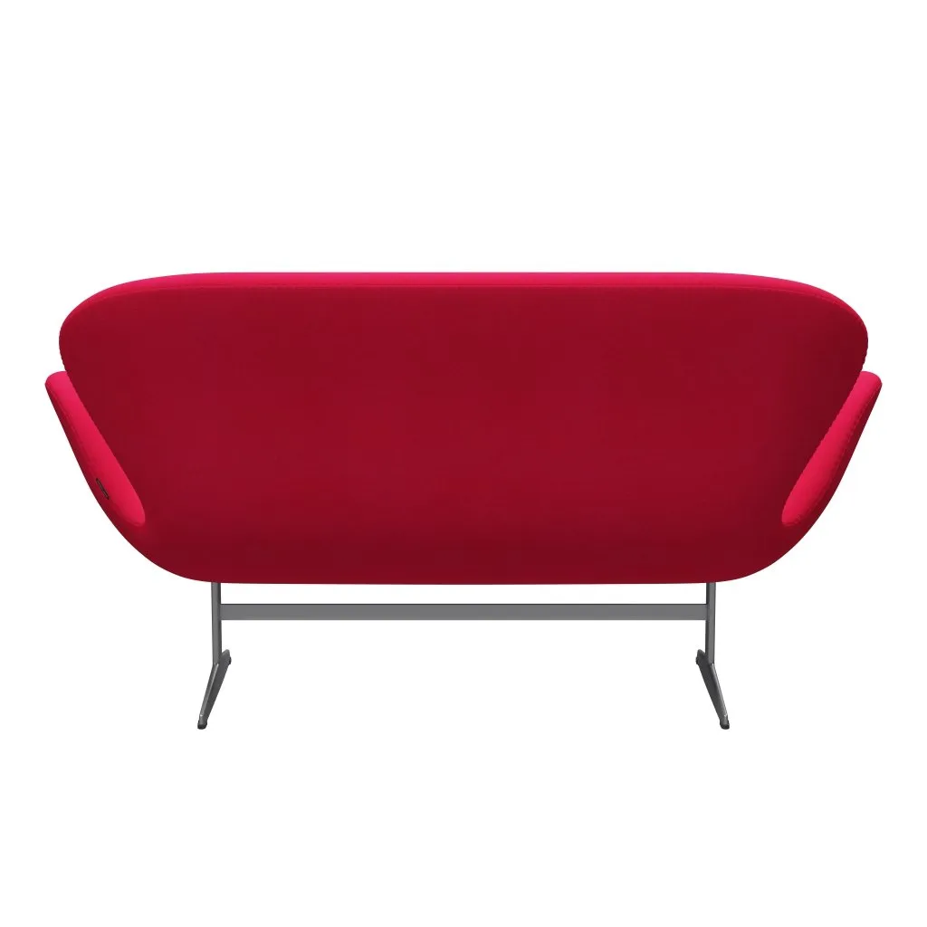 Fritz Hansen Swan™ Sofa 2 Seater, Silver Grey/Divina Lipstick Pink