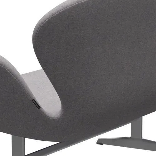 Fritz Hansen Swan™ Sofa 2 Seater, Silver Grey/Divina Md Cool Light Grey