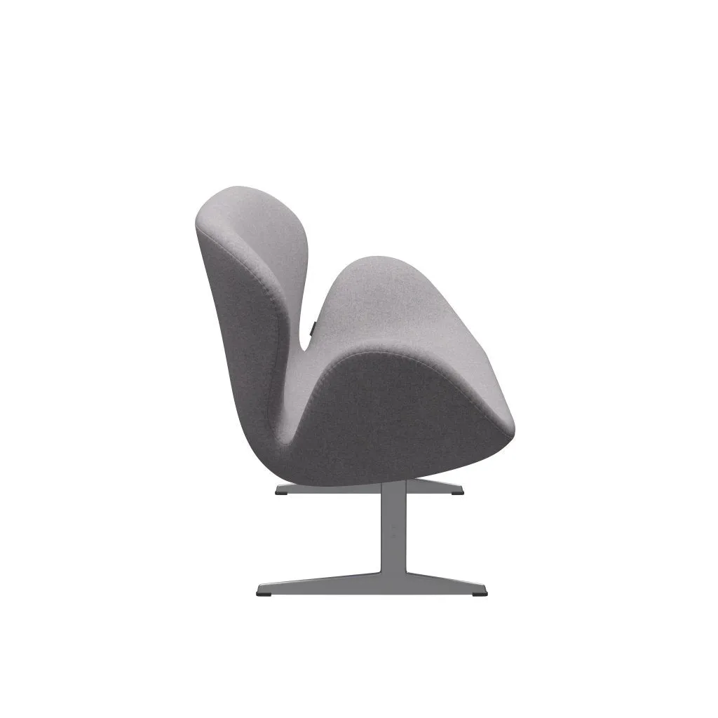 Fritz Hansen Swan™ Sofa 2 Seater, Silver Grey/Divina Md Cool Light Grey