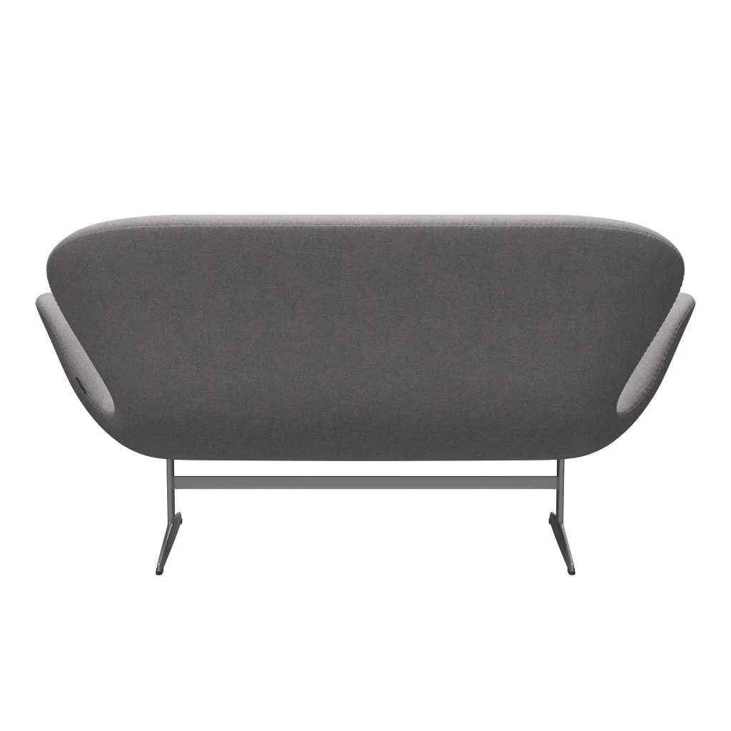 Fritz Hansen Swan™ Sofa 2 Seater, Silver Grey/Divina Md Cool Light Grey