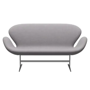Fritz Hansen Swan™ Sofa 2 Seater, Silver Grey/Divina Md Cool Light Grey