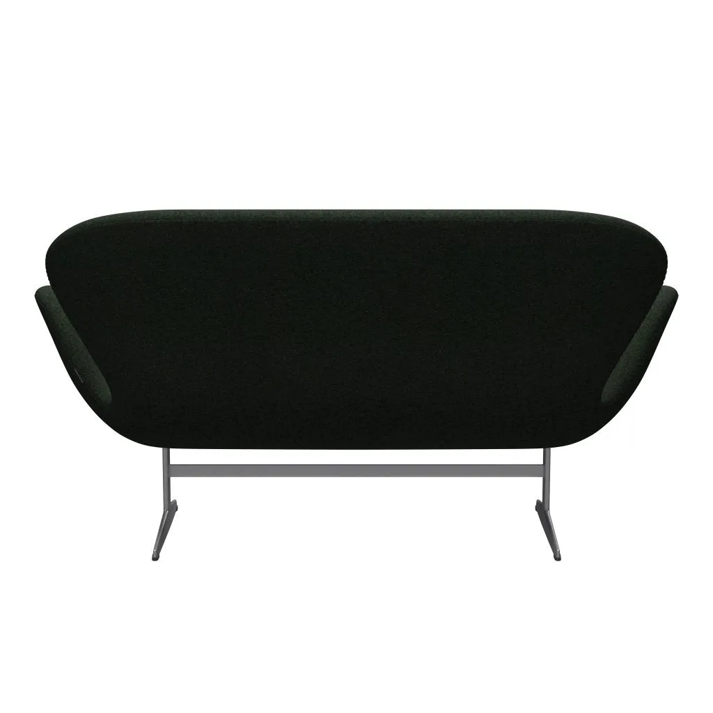 Fritz Hansen Swan™ Sofa 2 Seater, Silver Grey/Divina Md Moss Green