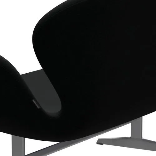 Fritz Hansen Swan™ Sofa 2 Seater, Silver Grey/Fame Black