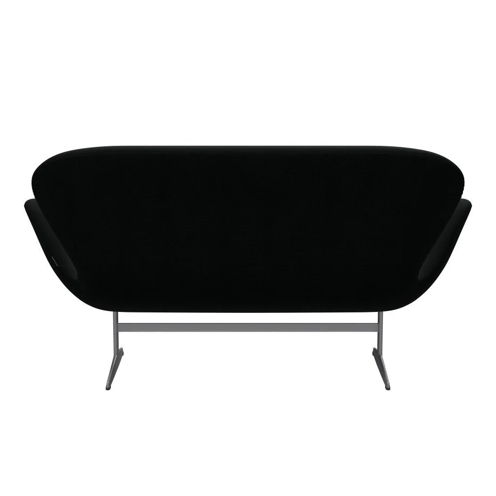 Fritz Hansen Swan™ Sofa 2 Seater, Silver Grey/Fame Black