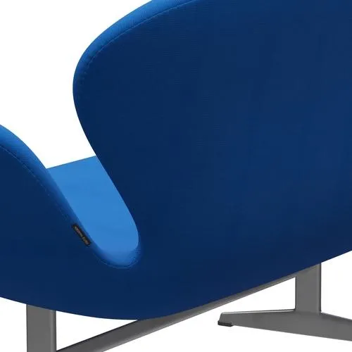 Fritz Hansen Swan™ Sofa 2 Seater, Silver Grey/Fame Ocean Blue