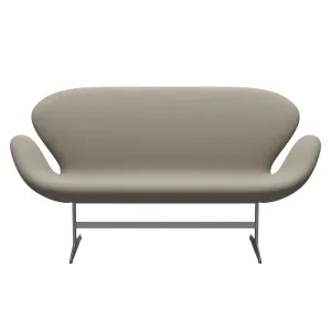 Fritz Hansen Swan™ Sofa 2 Seater, Silver Grey/Fiord Taupe Light