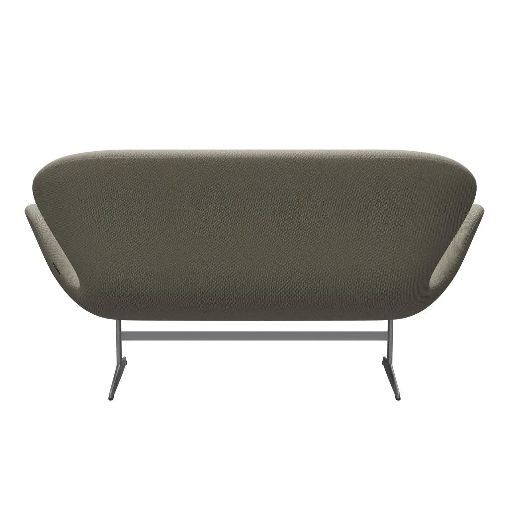 Fritz Hansen Swan™ Sofa 2 Seater, Silver Grey/Fiord Taupe Light