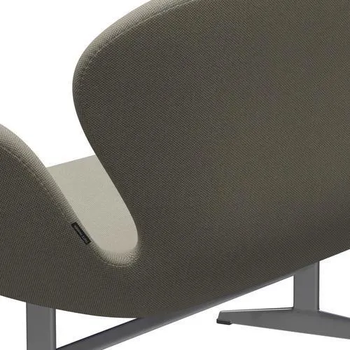 Fritz Hansen Swan™ Sofa 2 Seater, Silver Grey/Fiord Taupe Light