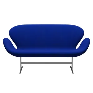 Fritz Hansen Swan™ Sofa 2 Seater, Silver Grey/Hallingdal Blue